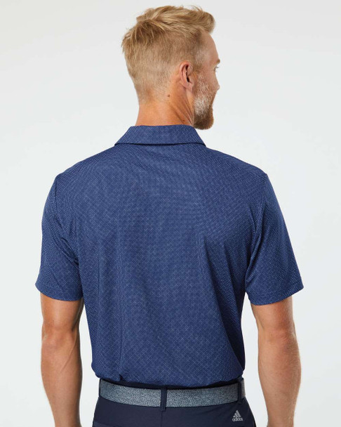 Adidas A498 Diamond Dot Print Polo | Navy Blue/ White/ Grey Three Adidas A498 Diamond Dot Print Polo | Navy Blue/ White/ Grey Three