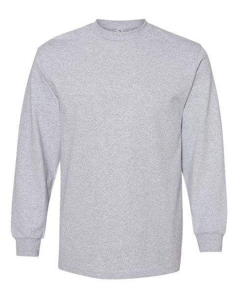 American Apparel 1304 Unisex Heavyweight Cotton Long Sleeve T-Shirt | Heather Grey American Apparel 1304 Unisex Heavyweight Cotton Long Sleeve T-Shirt | Heather Grey