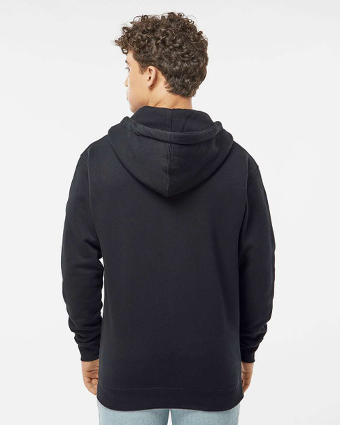 Independent Trading Co. IND4000Z Heavyweight Full-Zip Hooded Sweatshirt | Black