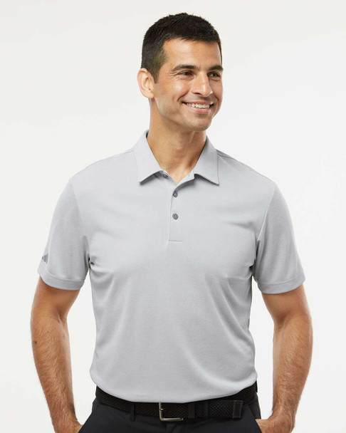 Adidas A582 Heathered Polo | Grey Two Melange Adidas A582 Heathered Polo | Grey Two Melange