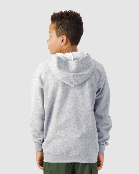 Gildan 18600B Heavy Blend™ Youth Full-Zip Hooded Sweatshirt | Sport Grey Gildan 18600B Heavy Blend™ Youth Full-Zip Hooded Sweatshirt | Sport Grey