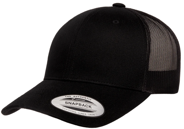 Yupoong 6606R YP Classics Sustainable Retro Trucker Cap | Black