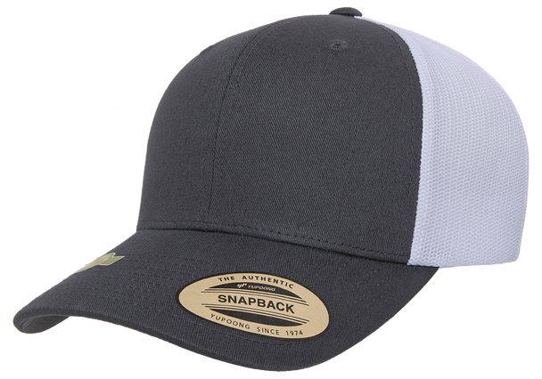 Yupoong 6606R YP Classics Sustainable Retro Trucker Cap | Charcoal/ White