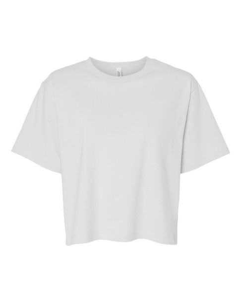 American Apparel 102 Women's Fine Jersey Boxy Tee | White