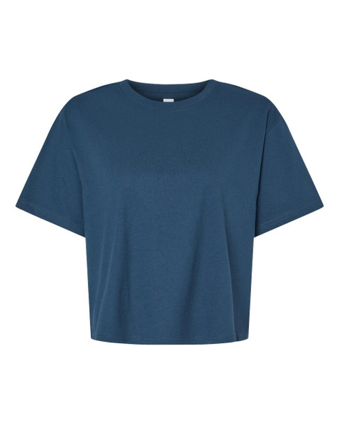 American Apparel 102 Women's Fine Jersey Boxy Tee | Sea Blue
