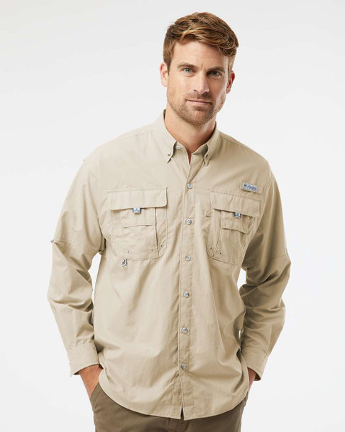 Columbia 212463 Men's Bahama II Long-Sleeve Shirt | Fossil