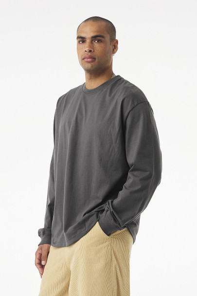 BELLA + CANVAS 4651 7.5 oz Heavyweight Long Sleeve Tee | Asphalt