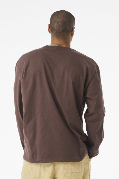 BELLA + CANVAS 4651 7.5 oz Heavyweight Long Sleeve Tee | Cocoa