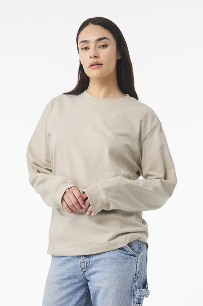 BELLA + CANVAS 4651 7.5 oz Heavyweight Long Sleeve Tee | Dust