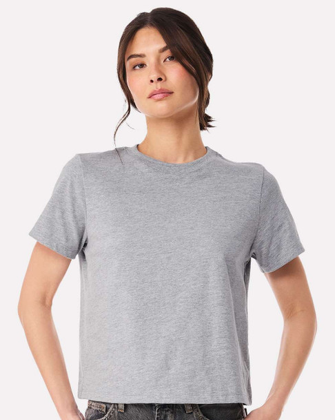 BELLA + CANVAS 6110  Women's 6 oz Heavyweight Tee | Athletic Heather