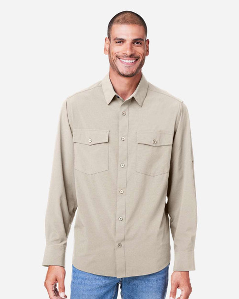 CORE365  CE510L Ultra UVP® Marina Shirt | Stone