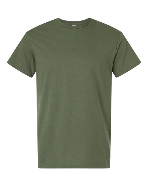 Gildan 3000 Light Cotton T-Shirt | Military Green