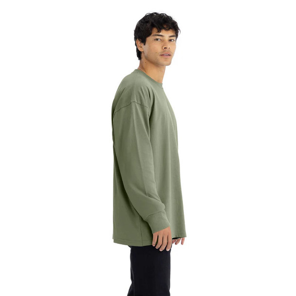 Next Level 7211 Heavyweight Long Sleeve T-Shirt | Light Olive Next Level 7211 Heavyweight Long Sleeve T-Shirt | Light Olive