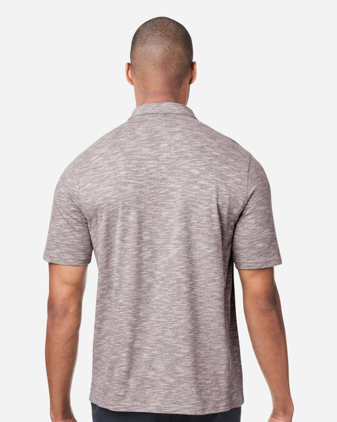 North End NE115 Eclipse Jacquard Polo | Burgundy Heather