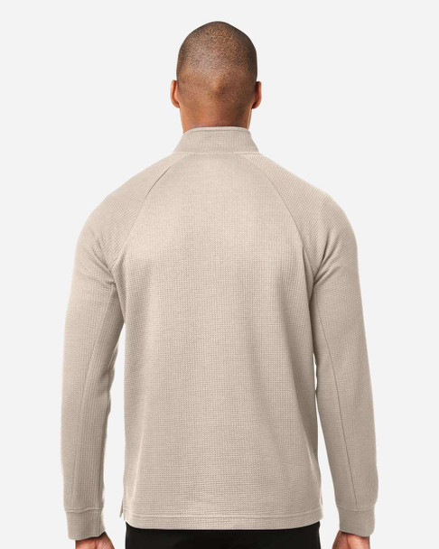 North End NE200 Rhythm Waffle Quarter-Zip Pullover | Oatmeal