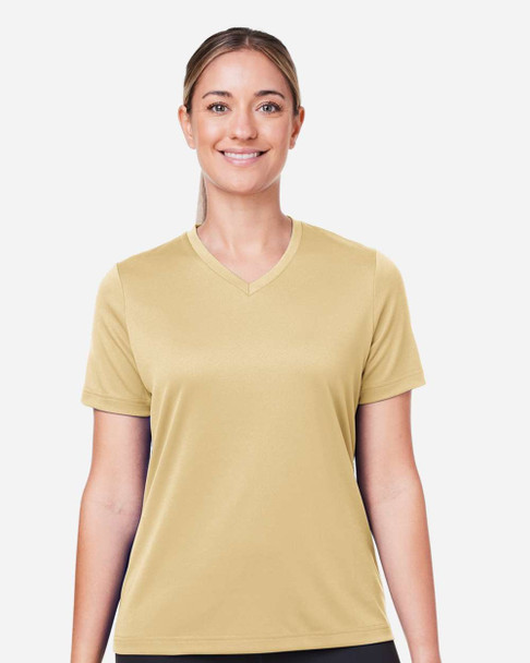 Team 365 TT15W Women's Zone Performance Mesh T-Shirt | Sport Vegas Gold