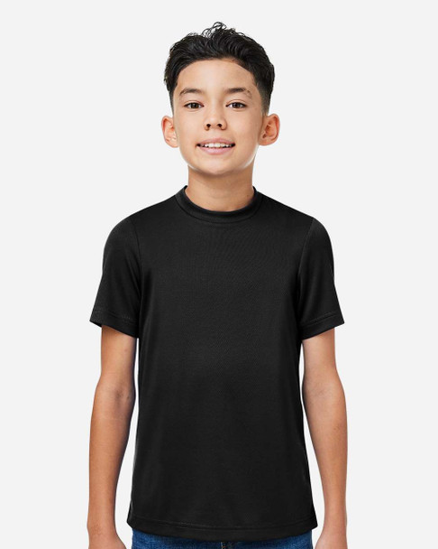 Team 365 TT15Y Youth Zone Performance Mesh T-Shirt | Black