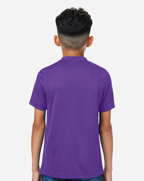 Team 365 TT15Y Youth Zone Performance Mesh T-Shirt | Sport Purple