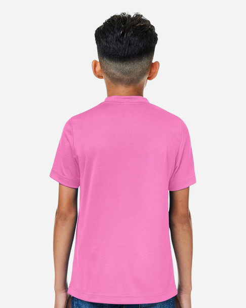 Team 365 TT15Y Youth Zone Performance Mesh T-Shirt | Sport Charity Pink