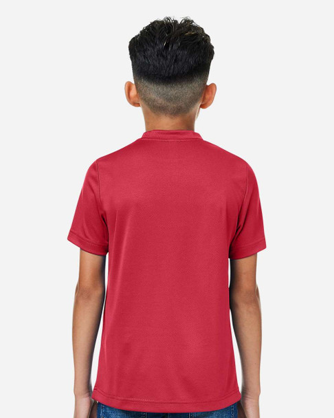 Team 365 TT15Y Youth Zone Performance Mesh T-Shirt | Sport Scarlet Red