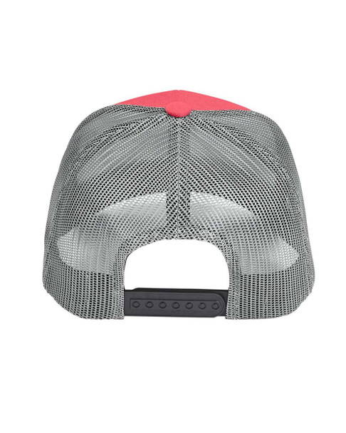 Team 365 TT802 Zone Sonic Heather Trucker Cap | Sport Red Heather/ Sport Graphite