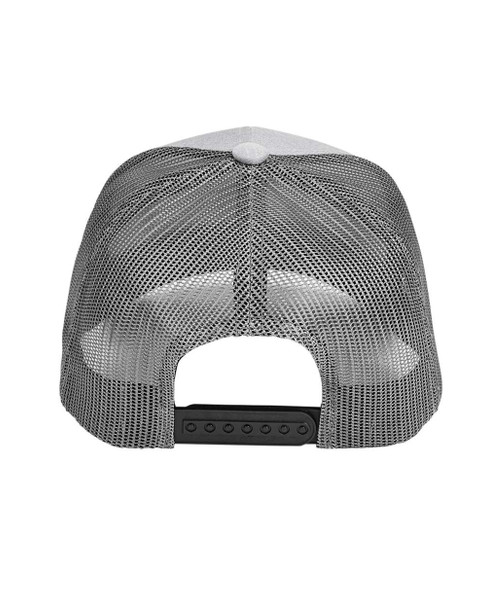 Team 365 TT802Y Youth Zone Sonic Heather Trucker Cap | Athletic Heather/ Sport Graphite