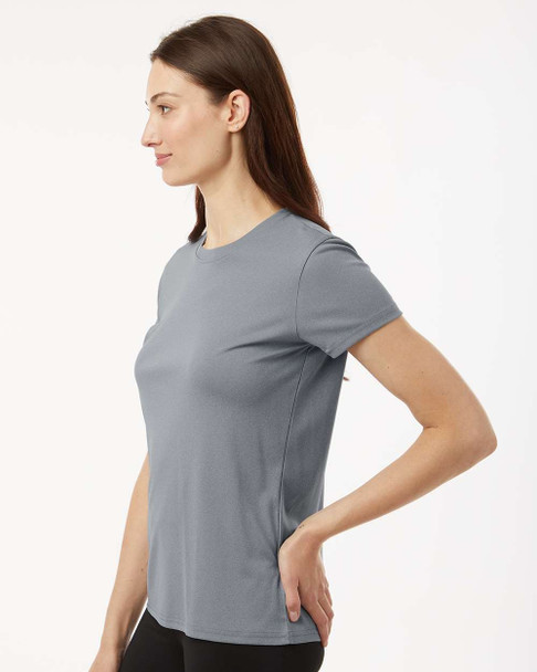 AllPro 48000L Pro-Lock Women's Performance T-Shirt | Heather Steel
