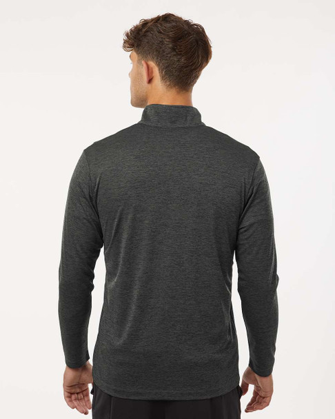 AllPro 4HM700 Performance Mélange Quarter-Zip Pullover | Black Melange
