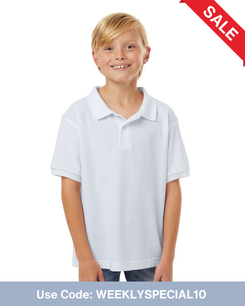 AllPro 62800Y Youth Pique Polo