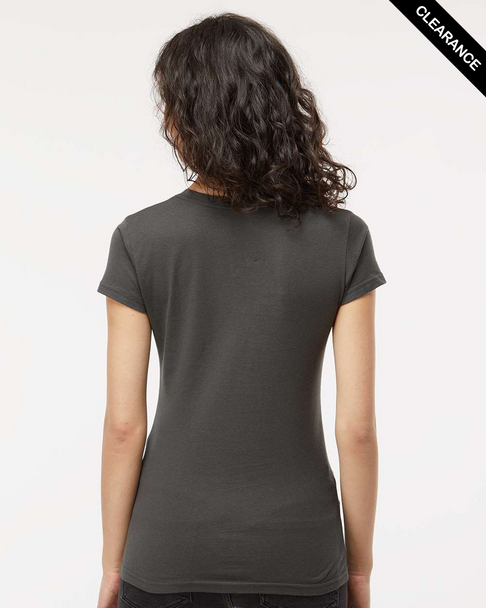 Clearance - 4513 M&O Ladies Fine Jersey Tee | Fine Charcoal