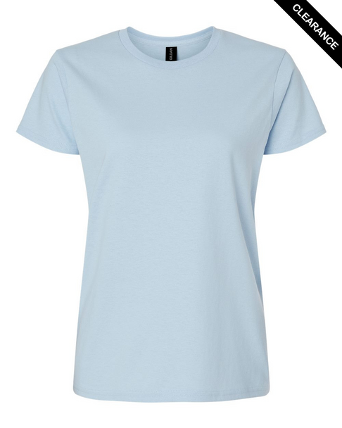 Clearance - Gildan 2000L Women’s  Ultra Cotton® T-Shirt | Light Blue