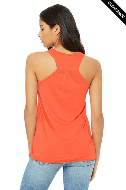 Clearance - Bella+Canvas 8800 Flowy Racerback Tank Top | Coral