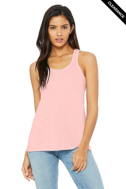 Clearance - Bella+Canvas 8800 Flowy Racerback Tank Top | Soft Pink