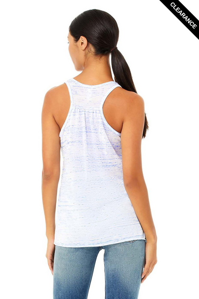 Clearance - Bella+Canvas 8800 Flowy Racerback Tank Top | Blue Marble