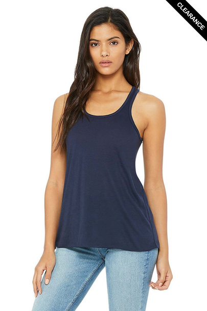 Clearance - Bella+Canvas 8800 Flowy Racerback Tank Top | Midnight