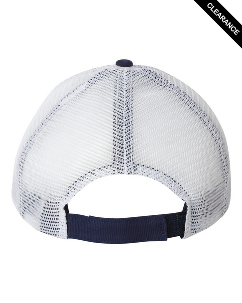 Clearance - Sportsman AH80  Bio-Washed Trucker Cap | Navy/ White