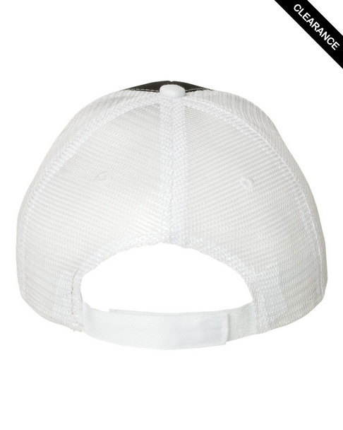 Clearance - Valucap S102 Sandwich With Mesh Back Cap | Black/ White