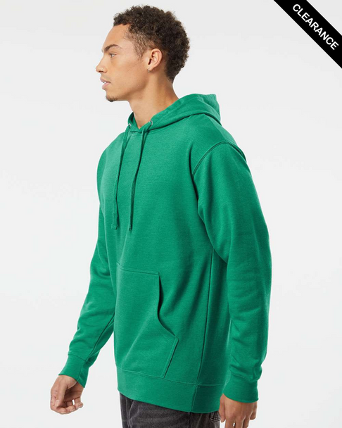 Clearance - SS4500 Independent Adult Midweight Hooded Sweatshirt | Kelly Green Heather