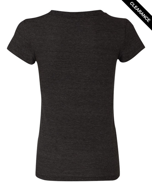 Clearance - Bella+Canvas 8413  Cameron Tri-Blend Short Sleeve Tee | Charcoal Black Triblend