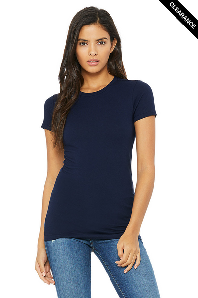 Clearance - Bella+Canvas 6004 Women's Slim Fit Short Sleeve Tee | Navy