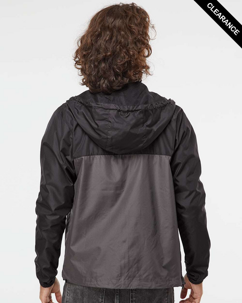 Clearance - Independent EXP54LWZ Water-Resistant Lightweight Windbreaker | Black/ Graphite