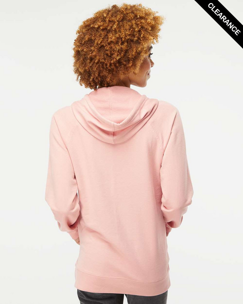 Clearance - Independent Trading Co. SS1000 Icon Unisex Lightweight Loopback Terry Hoodie | Rose