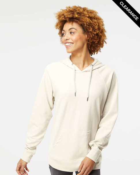 Clearance - Independent Trading Co. SS1000 Icon Unisex Lightweight Loopback Terry Hoodie | Bone