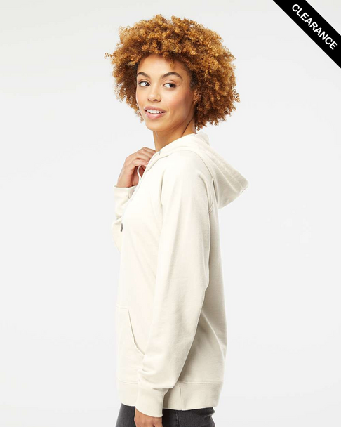 Clearance - Independent Trading Co. SS1000 Icon Unisex Lightweight Loopback Terry Hoodie | Bone