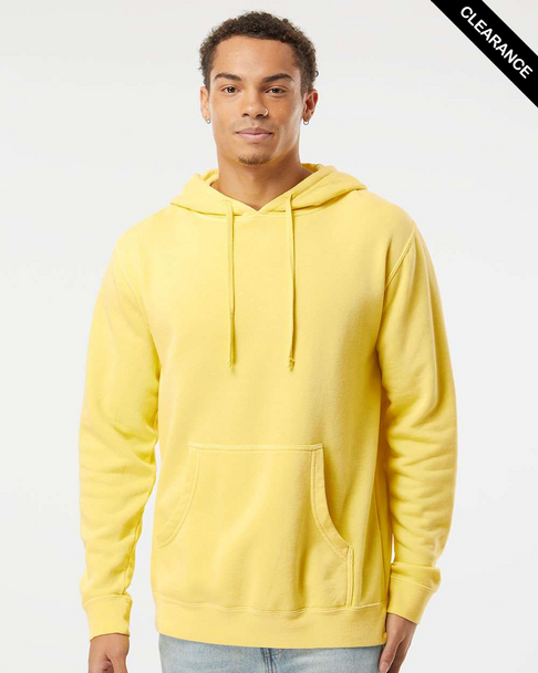 Clearance - Independent Trading Co. PRM4500 Heavyweight Pigment-Dyed Hoodie | Pigment Yellow