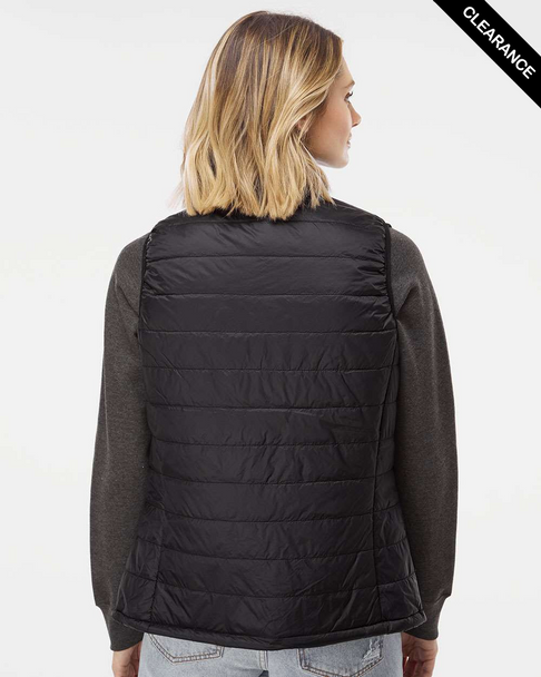Clearance -  Independent Trading Co. EXP220PFV Women's Puffer Vest | Black