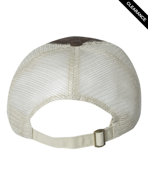 Clearance - Sportsman 3100 Contrast-Stitch Mesh-Back Cap | Brown/ Stone