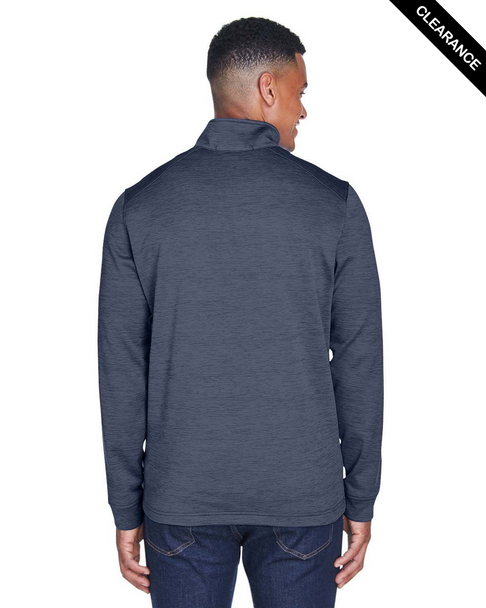 Clearance - Devon & Jones DG798 Men's Newbury Malange Fleece Quarter-Zip Sweater | Navy Heather Clearance - Devon & Jones DG798 Men's Newbury Malange Fleece Quarter-Zip Sweater | Navy Heather