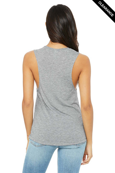 Clearance - Bella+Canvas 8803 Flowy Muscle Tank Top | Athletic Heather