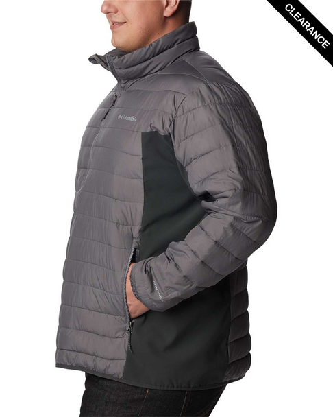 Clearance - Columbia 208695 Men's Powder Lite II Hybrid Jacket | City Grey/ Shark